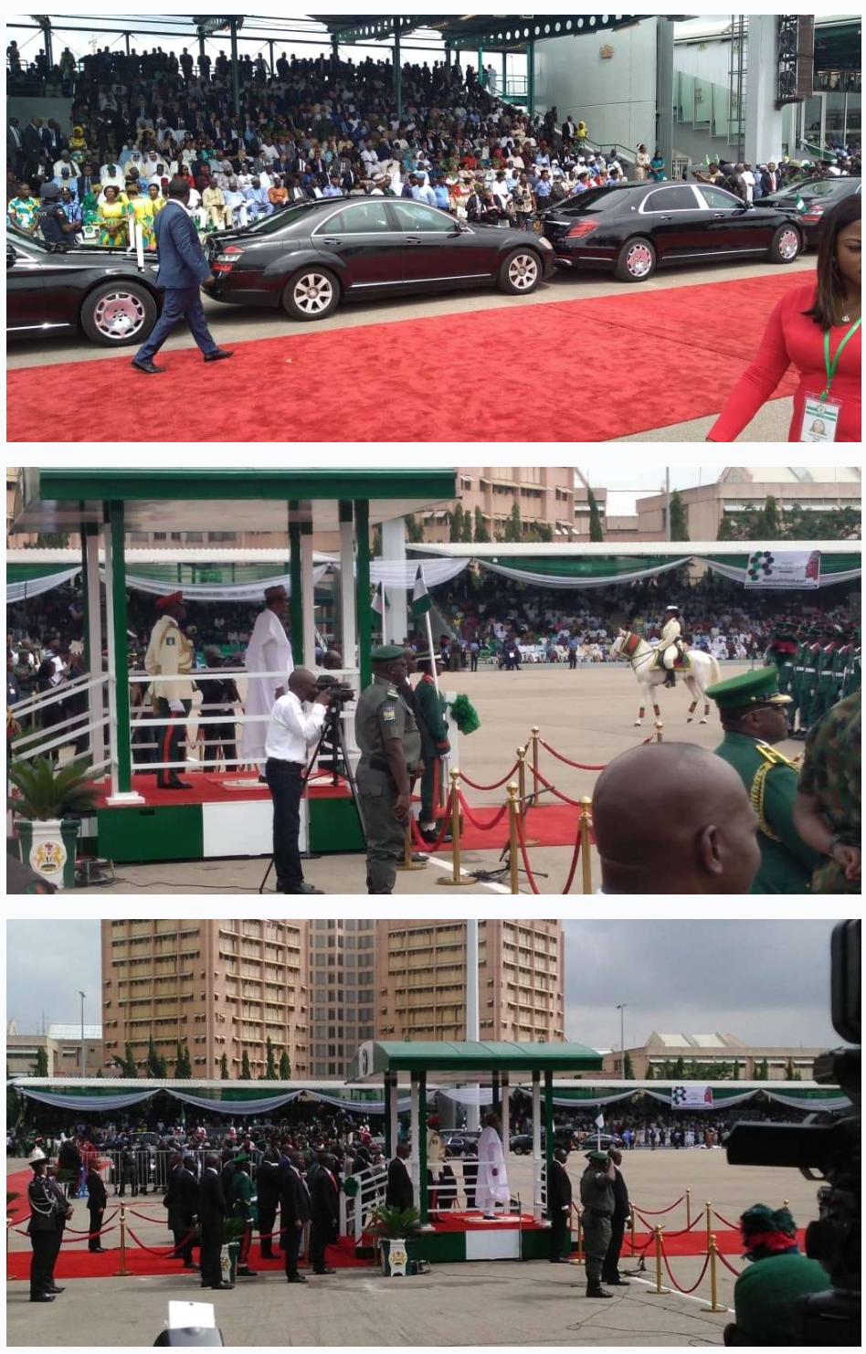 President Buhari at the Inaugural June 12 Democracy Day.